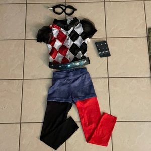 Dc super hero girls ,Harley Quinn costume M(8-10)